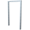 Lean-on hoop made of steel tube | Square tube, 60 x 40 mm | without cross bar | total width: 750 mm | hot-dip galvanized